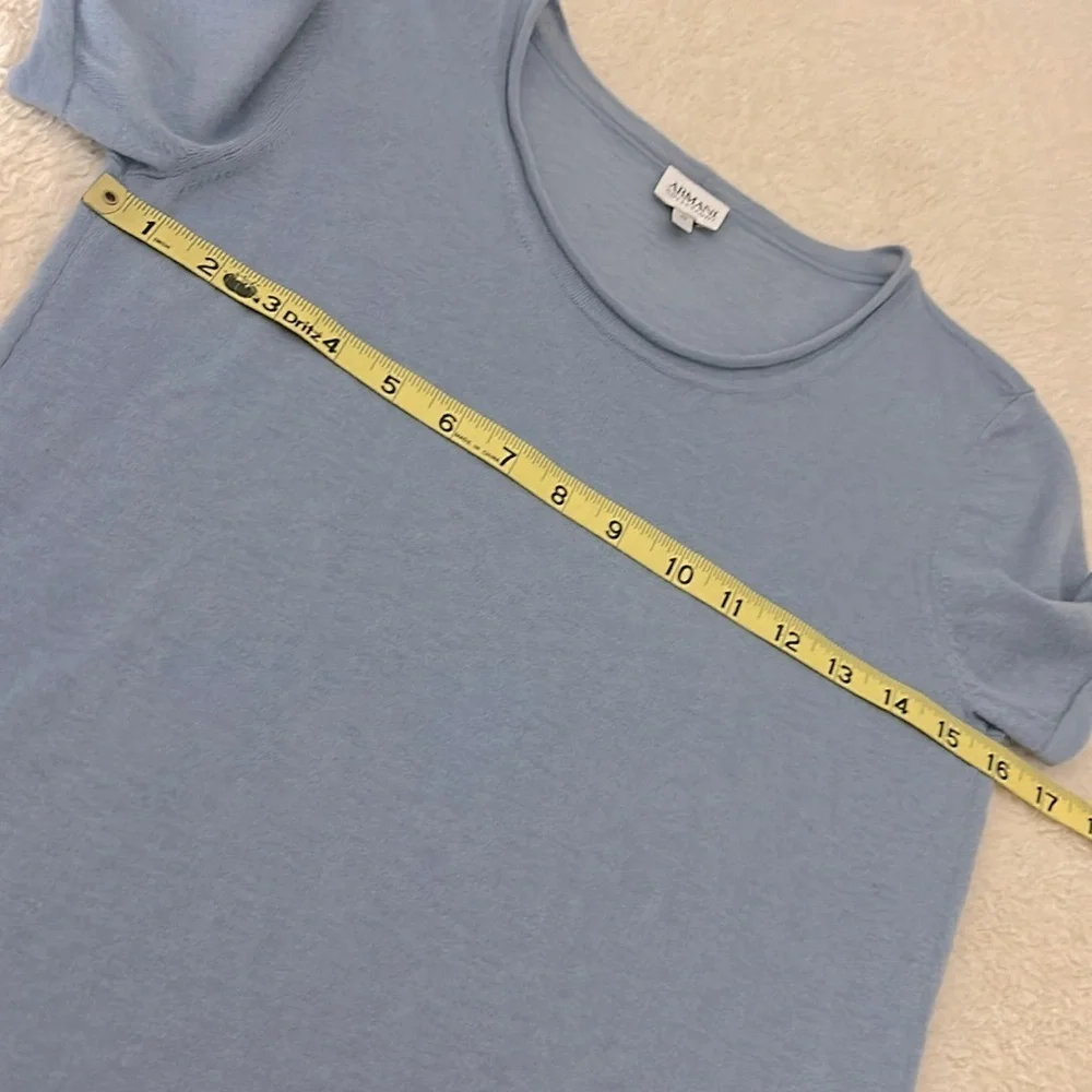 Armani Collezioni Light Blue Cashmere Sweater Set Size 10 - Picture 13 of 13